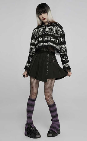 Wild Things Legwarmers | Black & Violet-Punk Rave-Tragic Beautiful