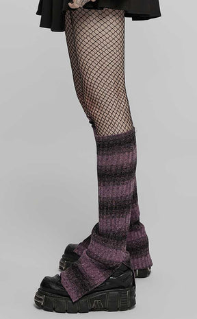 Wild Things Legwarmers | Black & Violet-Punk Rave-Tragic Beautiful