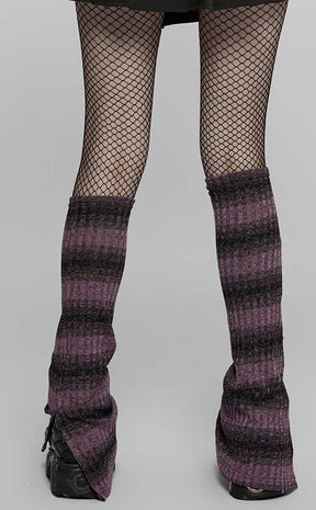 Wild Things Legwarmers | Black & Violet-Punk Rave-Tragic Beautiful