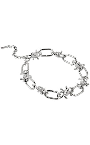 Wired Chain Choker | Silver-Killstar-Tragic Beautiful