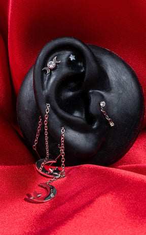 Witchy Titanium Ear Stack-Impaler Body Jewellery-Tragic Beautiful