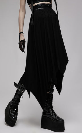 Wretched Maxi Skirt-Punk Rave-Tragic Beautiful