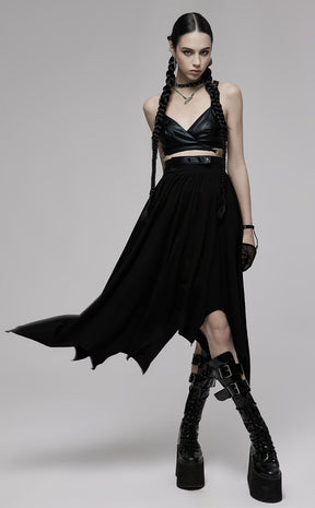 Wretched Maxi Skirt-Punk Rave-Tragic Beautiful