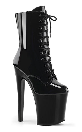 XTREME-1020 Black Patent Ankle Boots-Pleaser-Tragic Beautiful