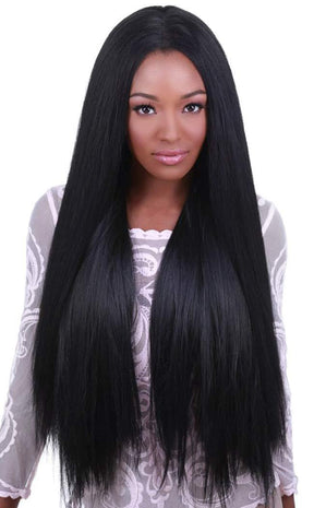 Yaki Lace Front 32" Black Wig-Rockstar Wigs-Tragic Beautiful