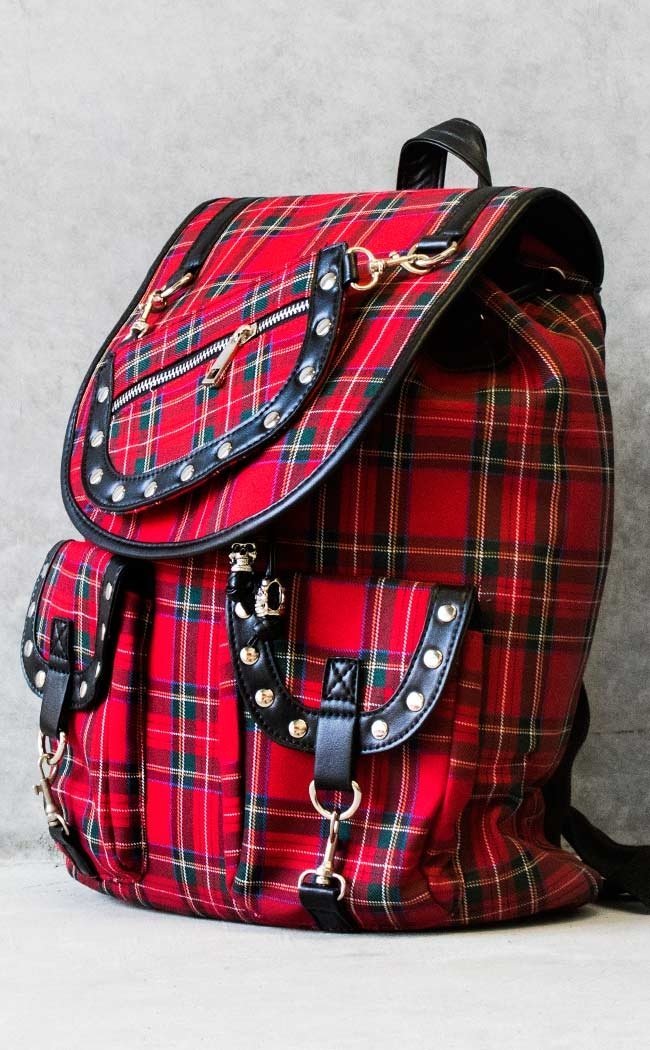 Yamy Tartan Backpack-Banned Apparel-Tragic Beautiful