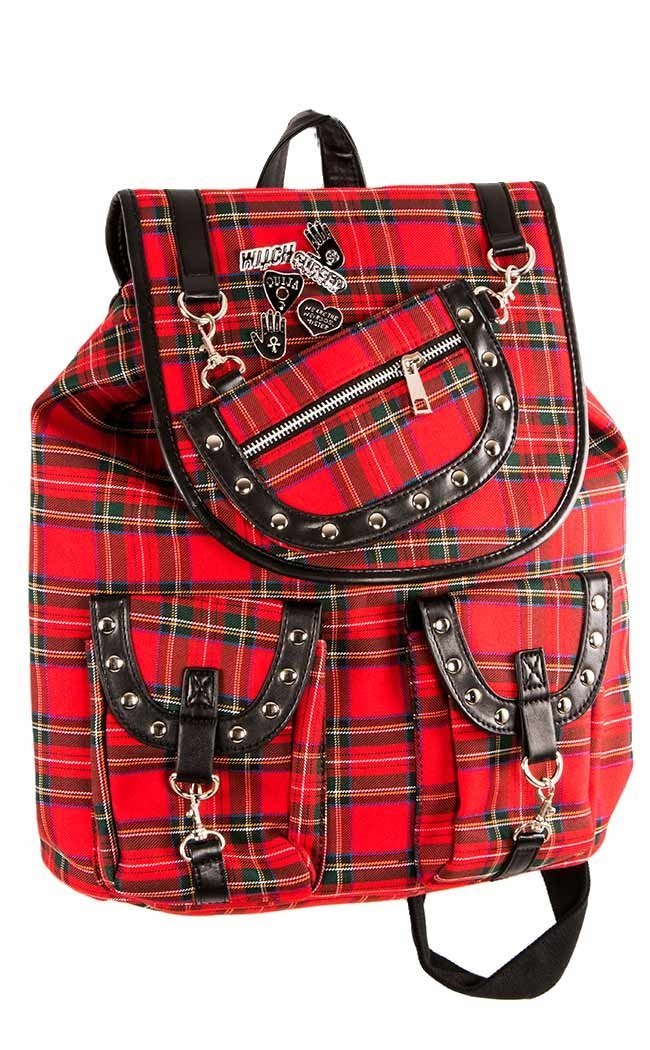 Yamy Tartan Backpack-Banned Apparel-Tragic Beautiful