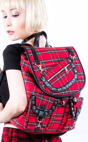 Yamy Tartan Backpack-Banned Apparel-Tragic Beautiful