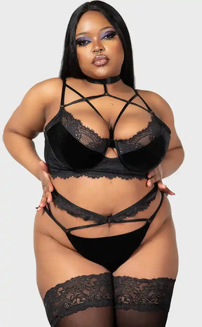 Affinity Bondage Bra [Plus Size]-Killstar-Tragic Beautiful