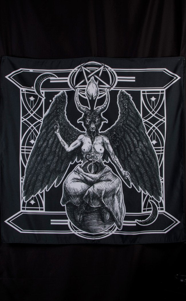 Baphomet Altar Cloth / Wall Hanging-Tragic Beautiful-Tragic Beautiful