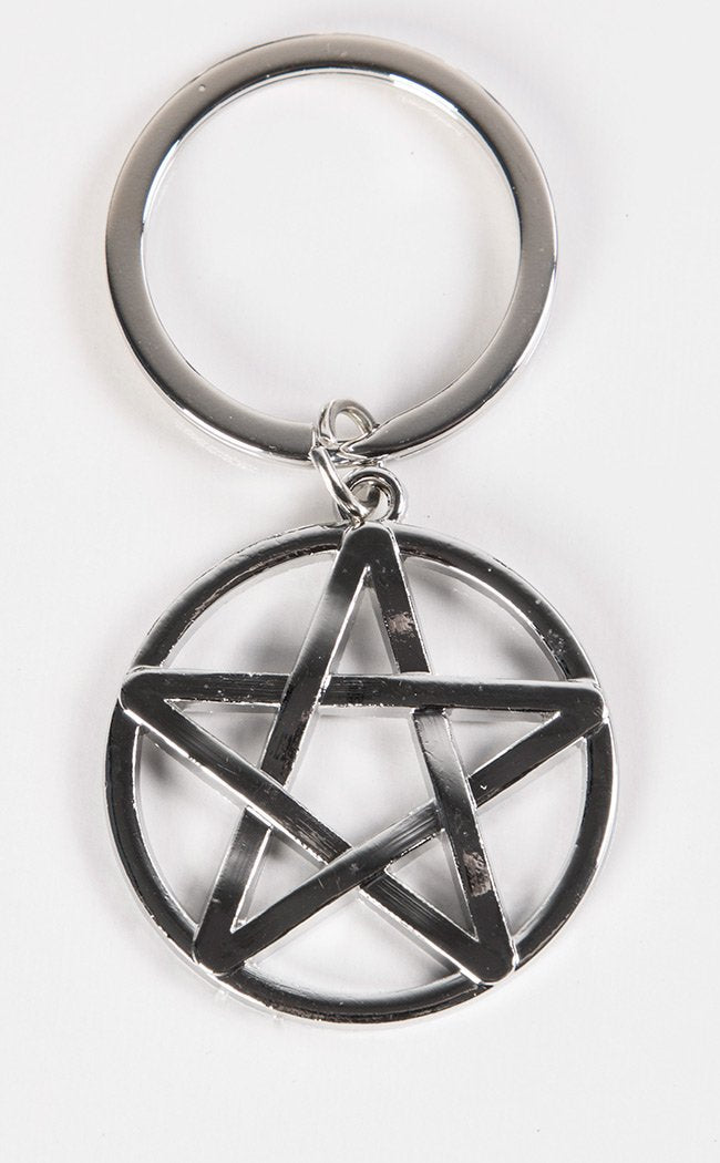 Black Magic Keyring | Pentagram-Gothic Gifts-Tragic Beautiful