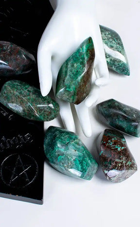 Chrysocolla Flames-Crystals-Tragic Beautiful