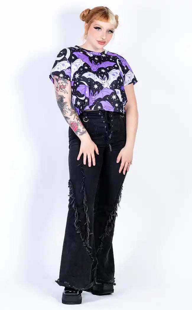 Dead by Dawn Crop Tee-Drop Dead Gorgeous-Tragic Beautiful