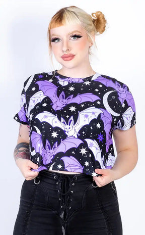 Dead by Dawn Crop Tee-Drop Dead Gorgeous-Tragic Beautiful