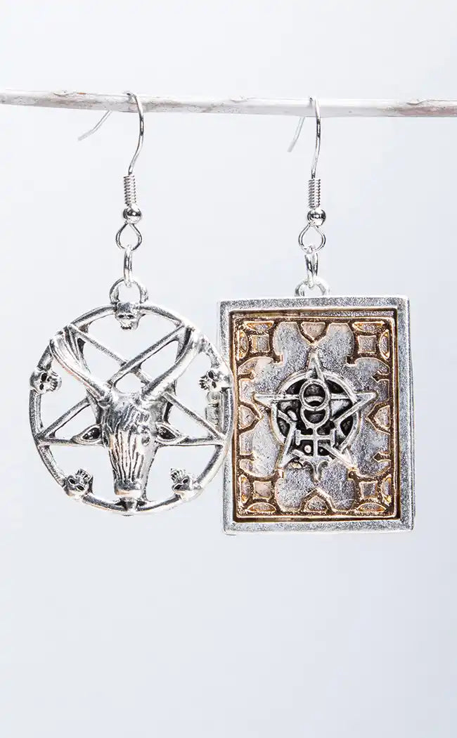 Demonology Earrings-Gothic Jewellery-Tragic Beautiful