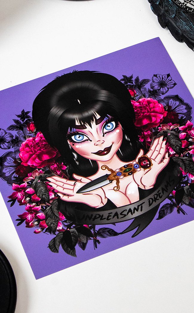 Elvira Art Print-Rose Demon-Tragic Beautiful