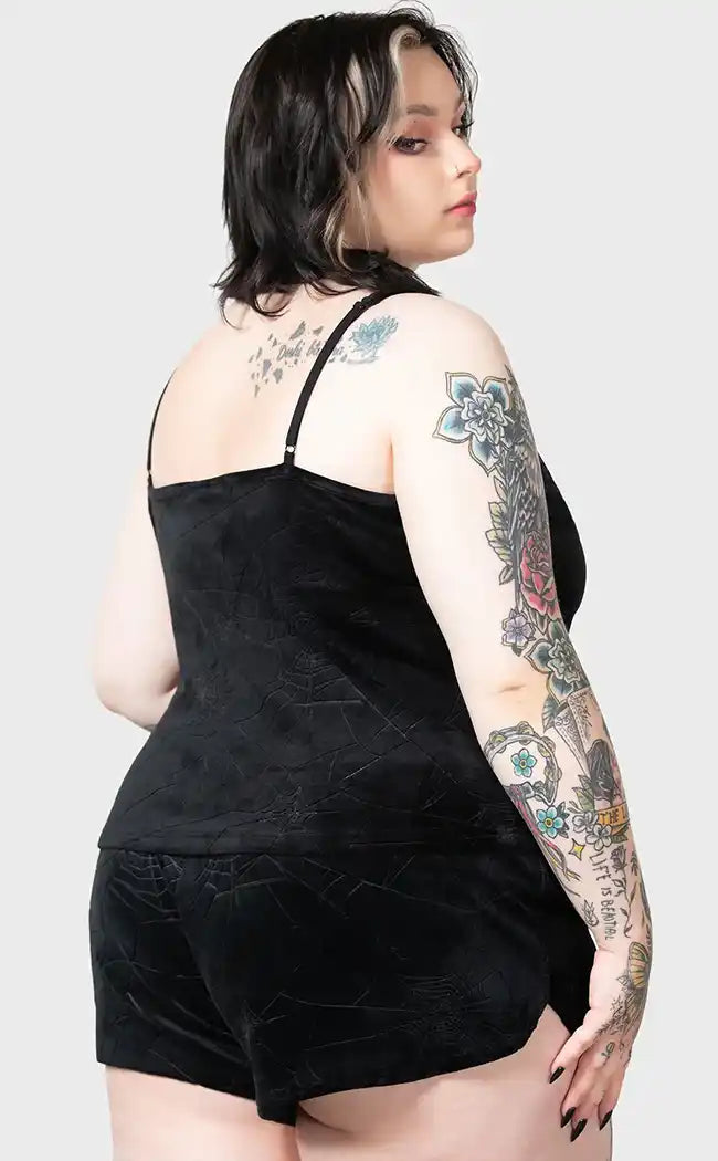 Eternal Sleeper Shorts [Plus-Size]-Killstar-Tragic Beautiful