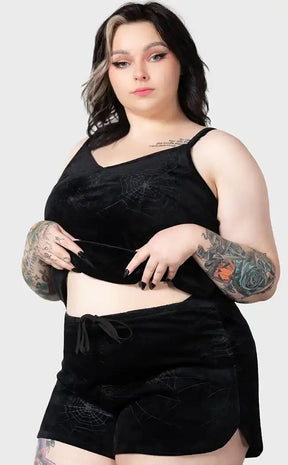 Eternal Sleeper Shorts [Plus-Size]-Killstar-Tragic Beautiful