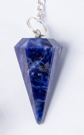 Faceted Pendulum | Sodalite-Crystals-Tragic Beautiful