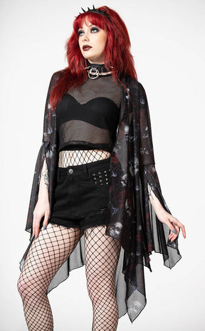 Fairy Moss Mesh Cover Up-Killstar-Tragic Beautiful