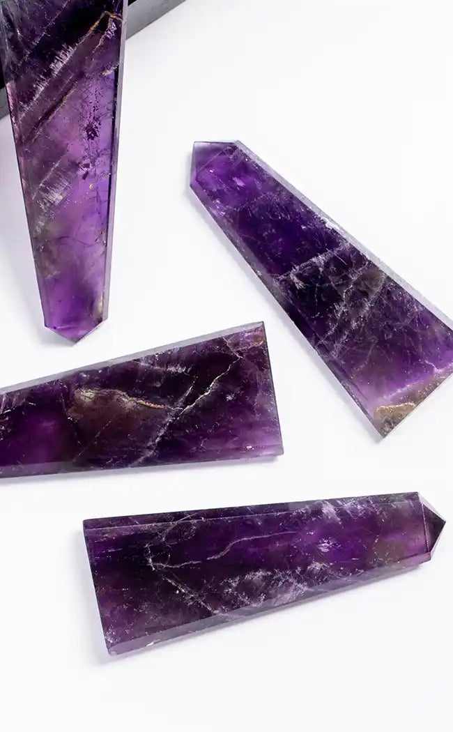 Flat Crystal Point | Amethyst-Crystals-Tragic Beautiful