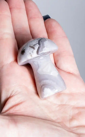 Grey Agate Crystal Mushrooms-Crystals-Tragic Beautiful