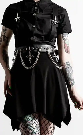 Hope To Die Cross Belt [Plus-Size]-Killstar-Tragic Beautiful