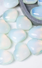 Opalite Puffy Crystal Hearts-Crystals-Tragic Beautiful