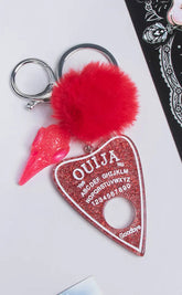 Ouija Planchette Keychain | Blue & Red-Drop Dead Gorgeous-Tragic Beautiful