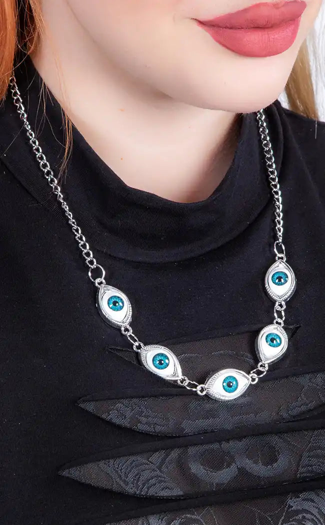 Pandora Evil Eye Necklace-Gothic Jewellery-Tragic Beautiful