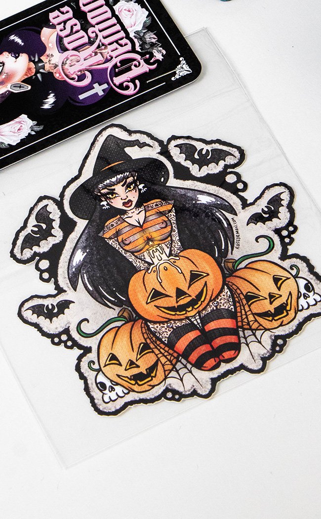 Pumpkin Witch Sticker-Rose Demon-Tragic Beautiful