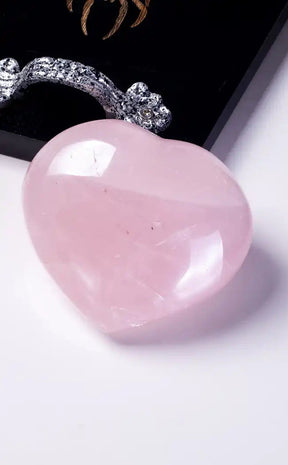 Rose Quartz Heart | Extra Large-Crystals-Tragic Beautiful