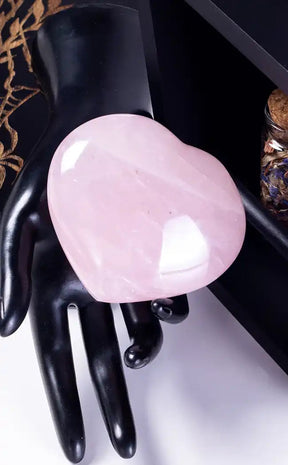 Rose Quartz Heart | Extra Large-Crystals-Tragic Beautiful