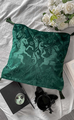 Royal Beast Cushion Cover | Emerald-Killstar-Tragic Beautiful