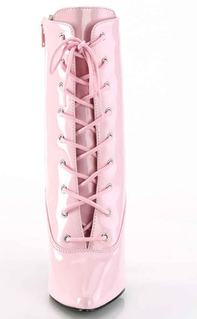 SEDUCE-1020 Baby Pink Patent Ankle Boots-Pleaser-Tragic Beautiful