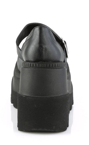 Demonia SHAKER-23 Black Platform Mary Janes | Gothic Shoes Australia