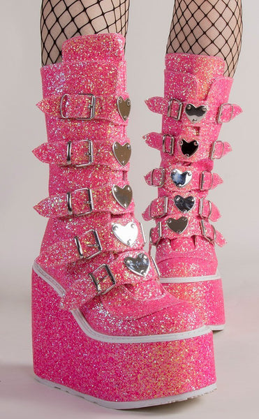 Demonia glitter boots best sale