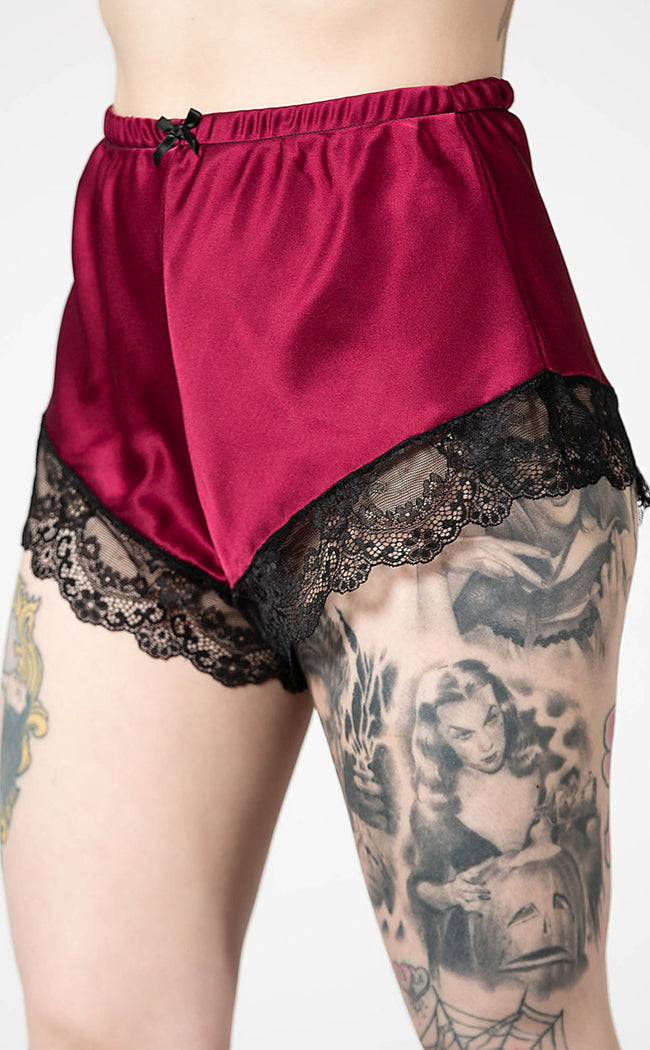 Severina Satin Shorts | Blood-Killstar-Tragic Beautiful