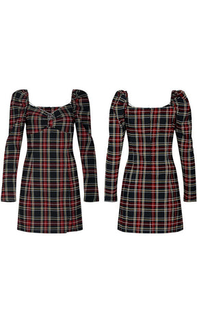 Siren Tartan Dress-Punk Rave-Tragic Beautiful