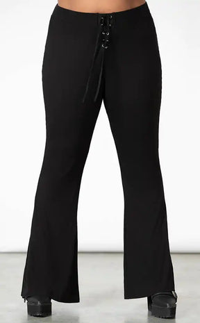 Slo-Burn Bell Bottoms [Plus-Size]-Killstar-Tragic Beautiful