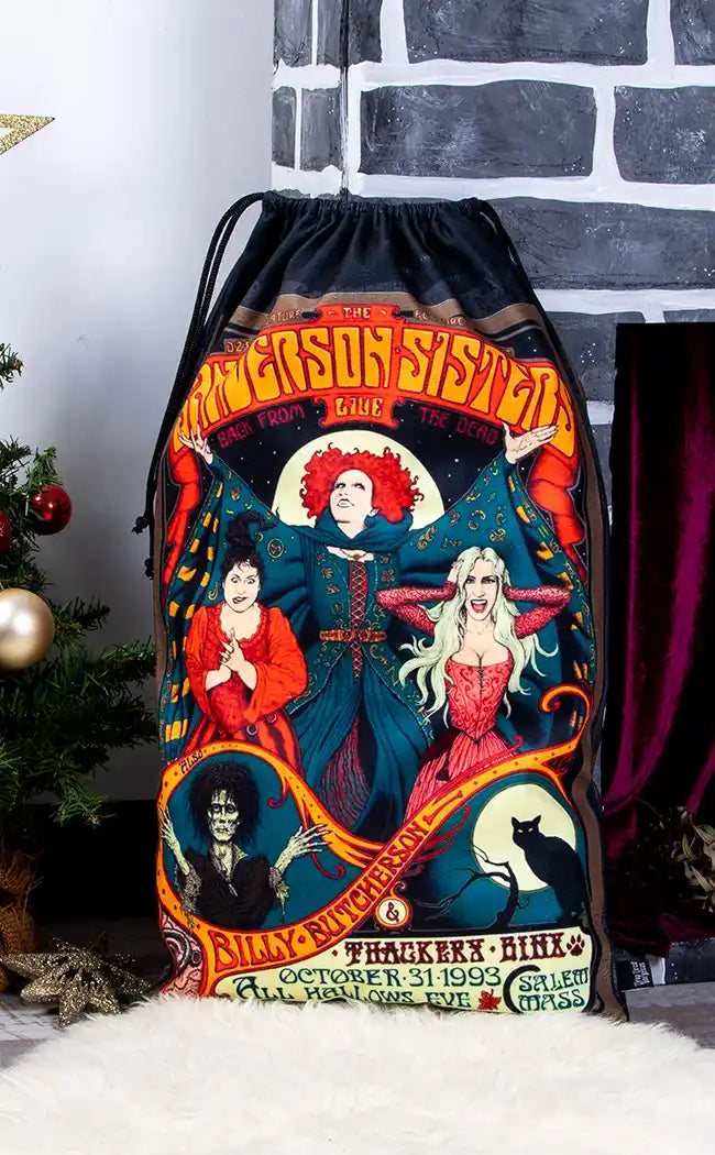 Thackery Binx Oversized Velvet Drawstring Bag | Santa Sack-Drop Dead Gorgeous-Tragic Beautiful