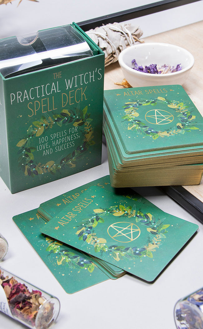 The Practical Witch's Spell Deck-Occult Books-Tragic Beautiful