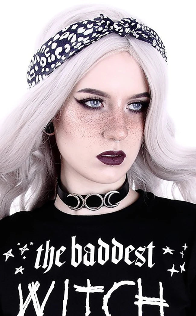 Triple Moon Goddess Choker-Restyle-Tragic Beautiful