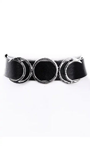 Triple Moon Goddess Choker-Restyle-Tragic Beautiful