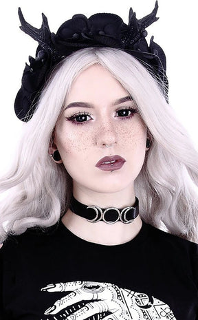 Triple Moon Goddess Choker-Restyle-Tragic Beautiful