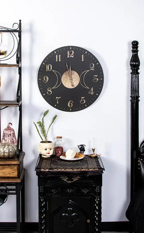 Triple Moon Witchy Wall Clock-Homewares-Tragic Beautiful