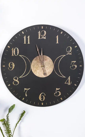 Triple Moon Witchy Wall Clock-Homewares-Tragic Beautiful