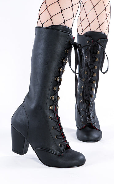 Black 2025 steampunk boots