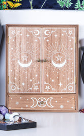 Wiccan Moon Trinket Cabinet-Homewares-Tragic Beautiful