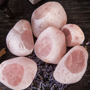 Seer Stone Rose Quartz | Large-Crystals-Tragic Beautiful